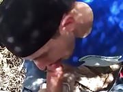 He knows how to deepthroat big cock