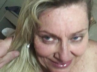 Milf sucking cock