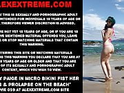 Proxy Paige in micro bikini fist her ass & prolapse public
