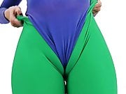 PERFECT ASS BABE and Sexy CAMELTOE In Tight 80's Spandex!