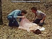 Desiree Cousteau, Joey Silvera in classic porn scene with