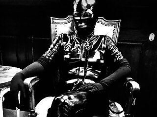 Latex masked anal fever devouring his...