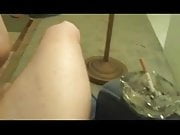 Hot Sexy Brunette Smoking and Jerking