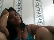 Indian Aunty Singing And Recording Herself