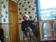 shelly in my new skirt and blouse 2