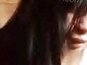 A Filipina gf fingering herself on video call 