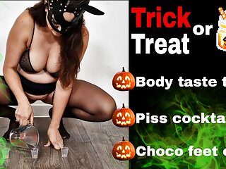 Femdom Trick Or Treat Tasting Games Piss Licking Drinking Body Armpit Full Video Miss Raven Training Zero Flr Real Wife...