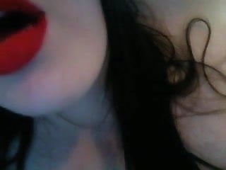 Red Lips Masturbating
