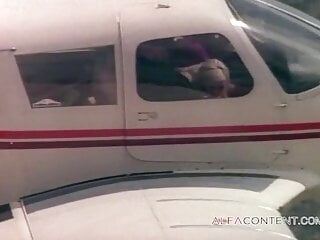 FapHouse, Plane, Blowjob Sucking, Big Boobs Blonde