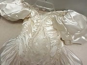 Cum on bridesmaid white dress