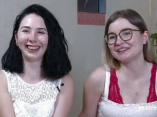 Clit Rubbing Lick My Pussy Small Boobs video: Joana gives Emily the strap-on