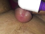 Husband asked to cum by wife’s wand