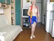 Granny shows under heR dress