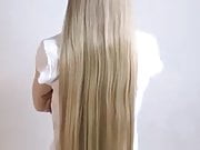 long blonde hair shaved