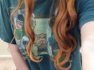 Redhead In A Cute T Shirt...