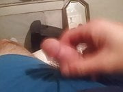 Me masturbating my penis with a little pre cum