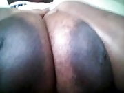 Solo tit play huge areolas