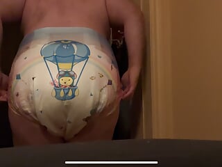 Try new rearz diapers and snapsuit whit a huge plug In my ass