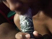 Blowjob with condom