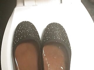 Trying on my new flats before i piss...