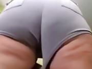 PAWG honey demonstrates her tremendous ass