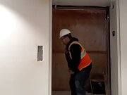 This is how I walk out of the elevator at work the construction site!