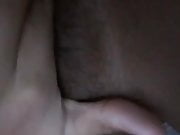 Ebony finger and squirt