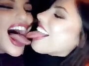 Tongue Action, 2 Girls Share a VERY Passionate Kiss together