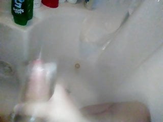 Playing with my toy in the shower
