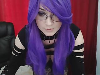 Purple hair, nice rack, bubble butt...