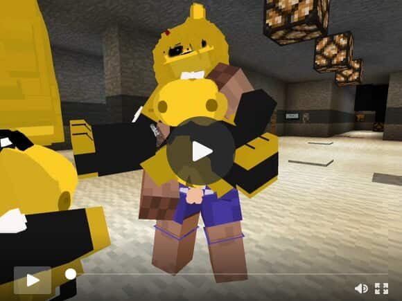 Minecraft Fapcraft: Fazclaire's Nightclub Edition Fucking Type 1 or Golden Bonfie, Golden Bonnie, in ass and face fucking