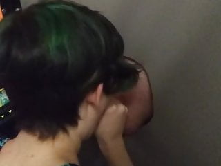 Cum Faced, Blowjob Face, Real Gloryhole, Real Cum in