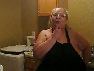 Kitchen, Mature BBW, MILF in Kitchen, Tease