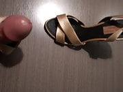 Cumming on nude Zara Satin Cross Strap Jewelled Heel Sandals