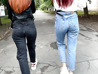 Ass, Jeans Facesitting, Stranger, Femdom
