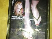Cum On Avril Lavigne Hot Sexy Feet Red Toe Nails 