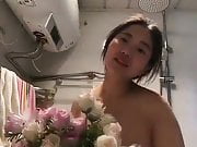 Chinese gf sings nude.. busty boob 