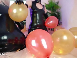 Femdom, Lesbian Femdom, Balloon, Softcore