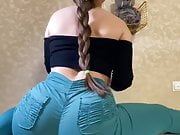 Young Russian girl with a powerful booty