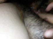 hairy mexican wife with cervical liquid 1