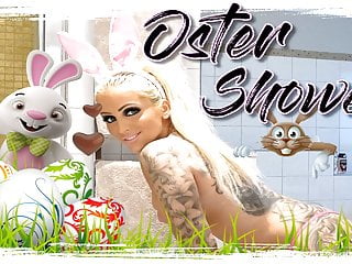  video: Dirty Easter, dirty talk in the shower for you by German teen