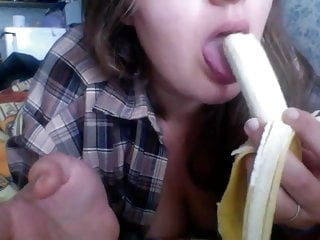 Blowjob, Banana, BBW, Russian