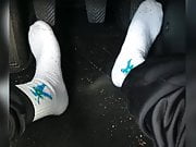 My white terry socks