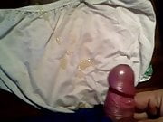 creamed white panties