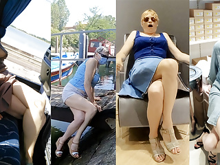  video: Public crossed legs orgasm compilation (20 crossed legs orgasm in public places)