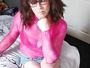 crossdressing juniper beri in pink