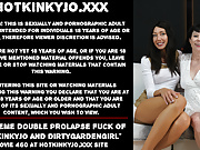 Extreme double prolapse fuck of Hotkinkyjo & Dirtygardengirl