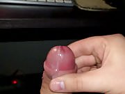 Home cumshot slow motion