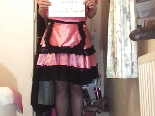 Humiliated pink sissy maid cock sucker...