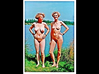 Step Moms, Vintage Nudist, Outdoor, European